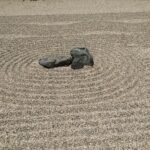 zen garden refelction to demonstrate the power of ease